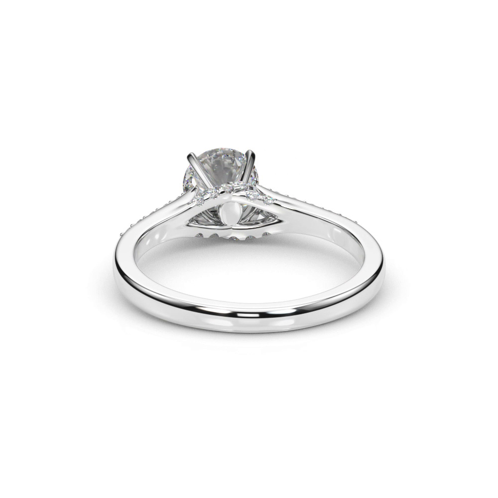 360 degree view of Navi Pavé Diamond Engagement Ring