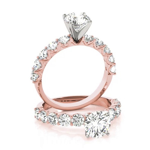 360 degree view of Altrice Shared Prong Diamond Engagement Ring