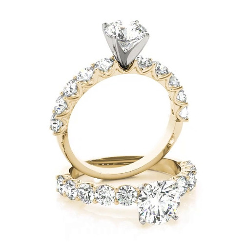 360 degree view of Altrice Shared Prong Diamond Engagement Ring