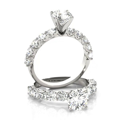 360 degree view of Altrice Shared Prong Diamond Engagement Ring