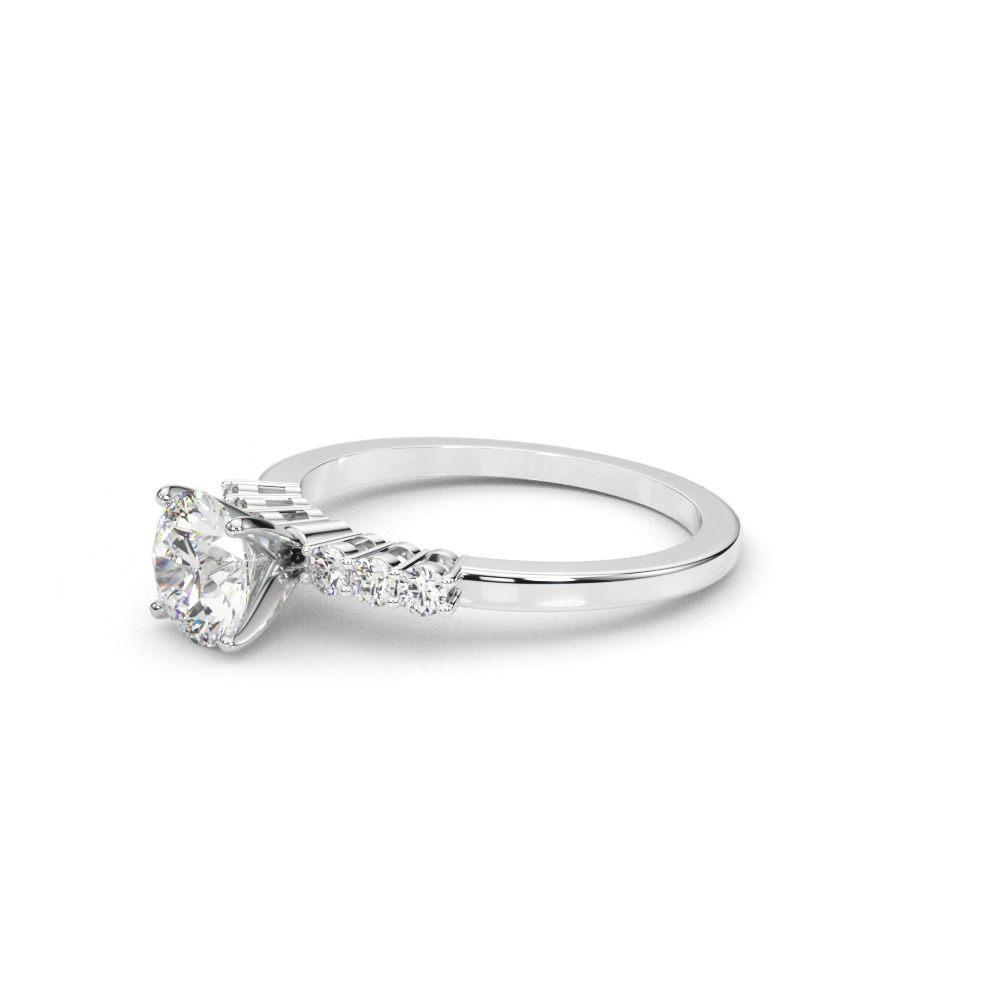 360 degree view of Janice Shared Prong Engagement Ring