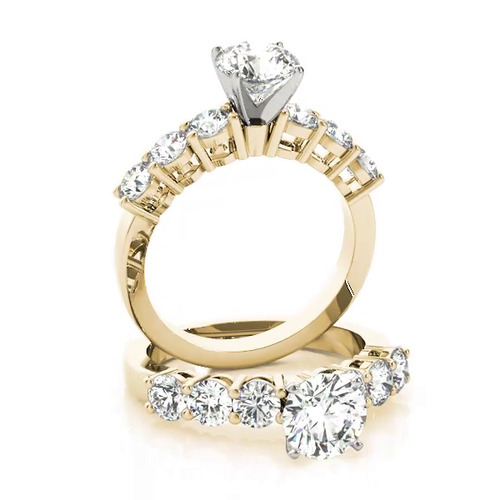360 degree view of Alison Shared Prong Engagement Ring