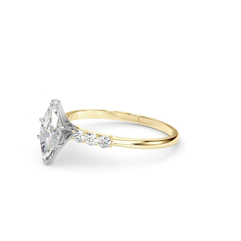 360 degree view of Vallie Shared Prong Engagement Ring