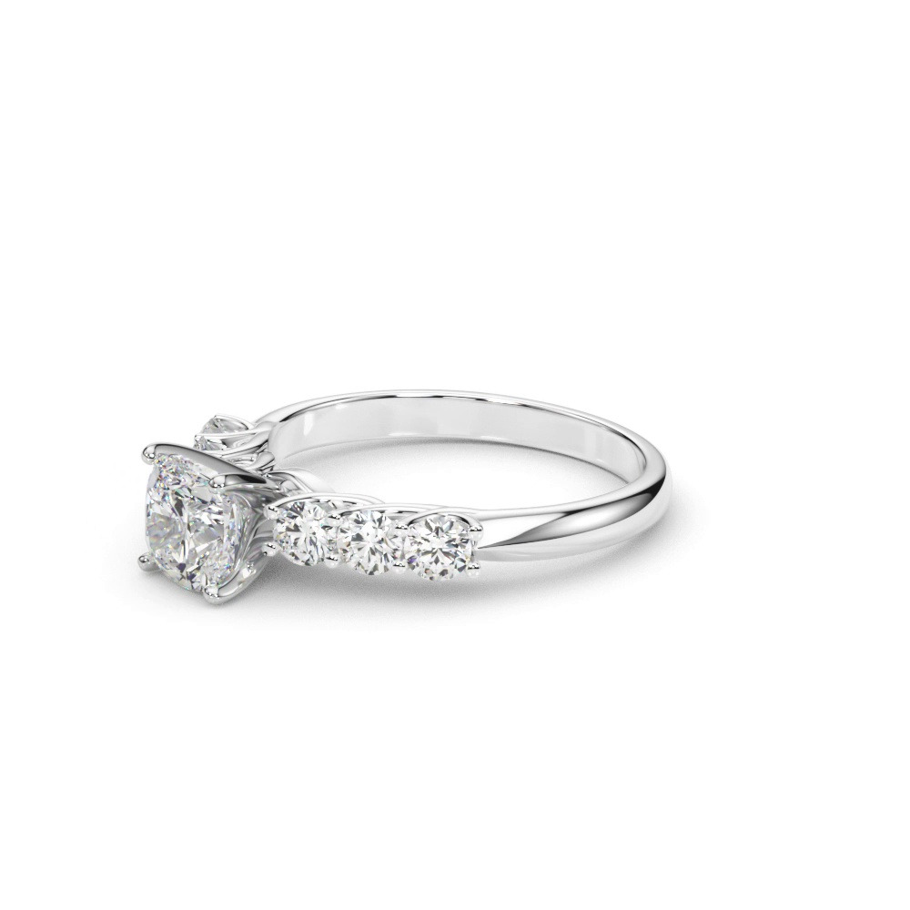 360 degree view of Monica Shared Prong Engagement Ring