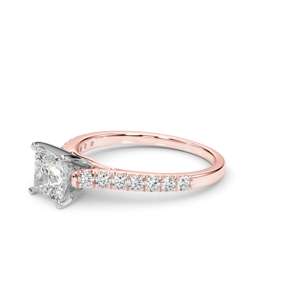 360 degree view of Rhya French Pavé Diamond Engagement Ring