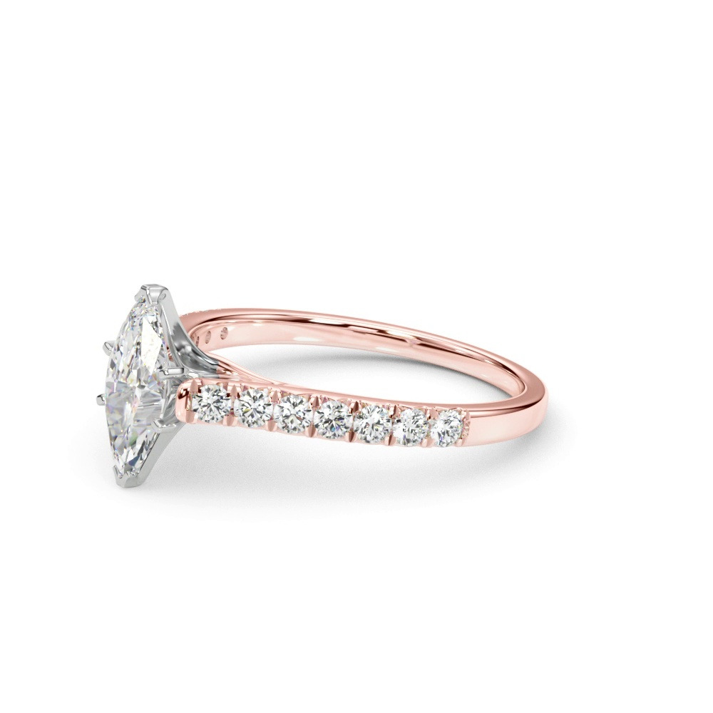 360 degree view of Rhya French Pavé Diamond Engagement Ring