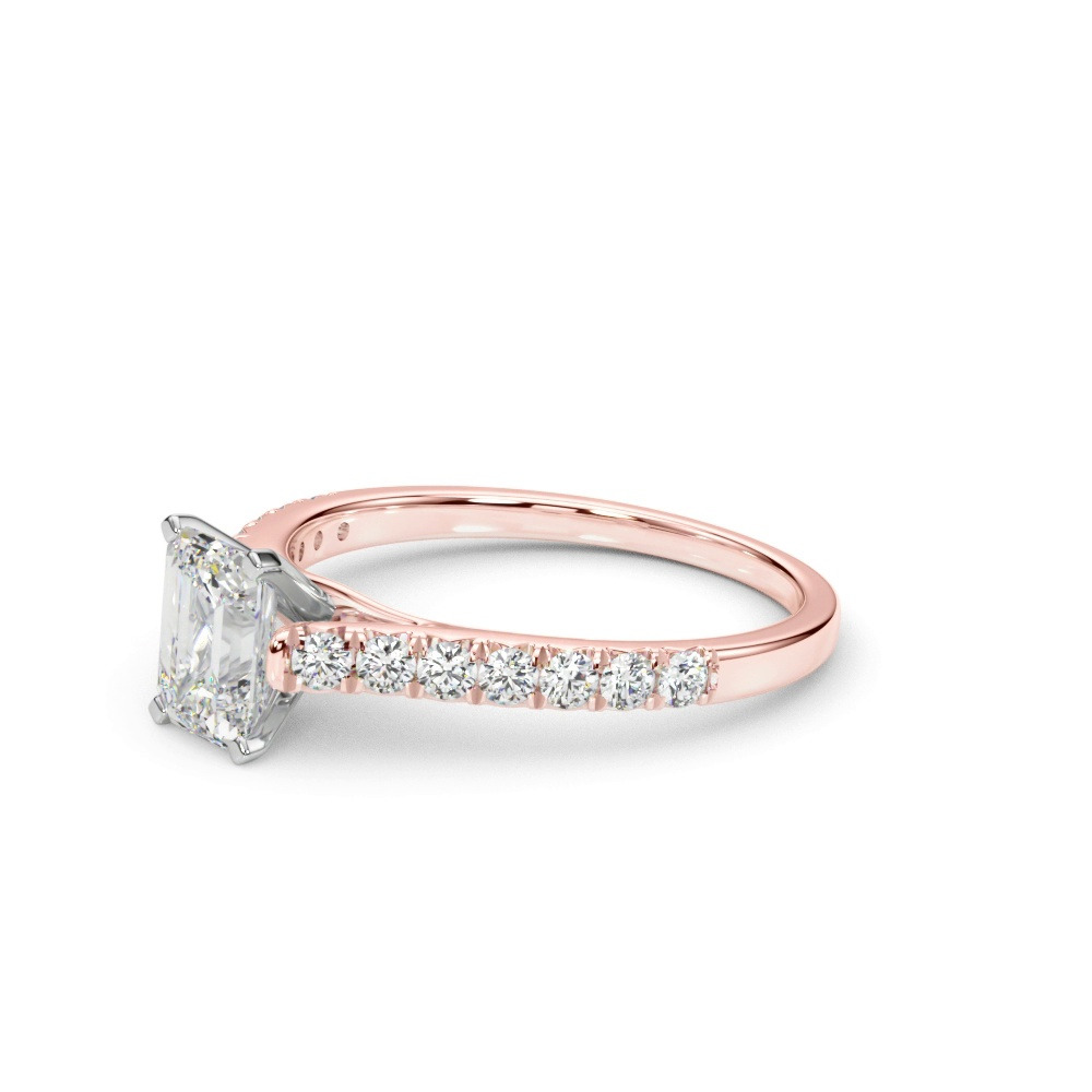 360 degree view of Rhya French Pavé Diamond Engagement Ring