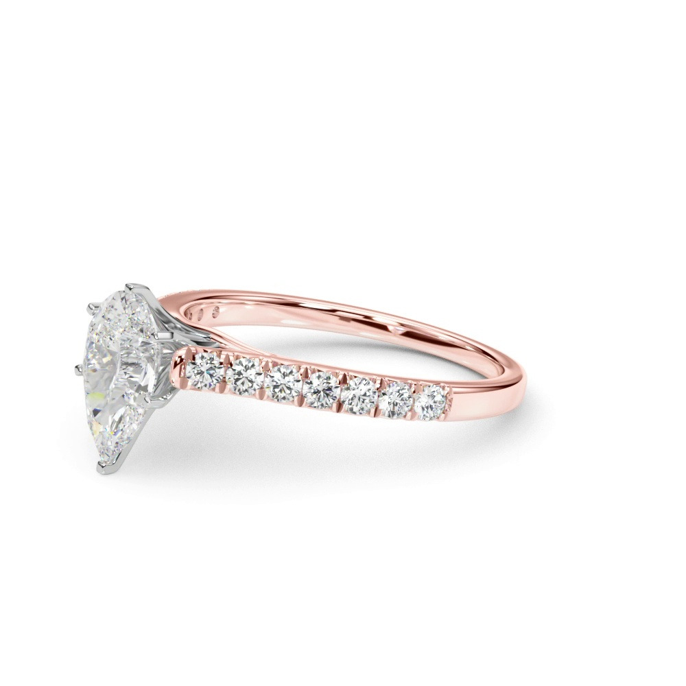 360 degree view of Rhya French Pavé Diamond Engagement Ring