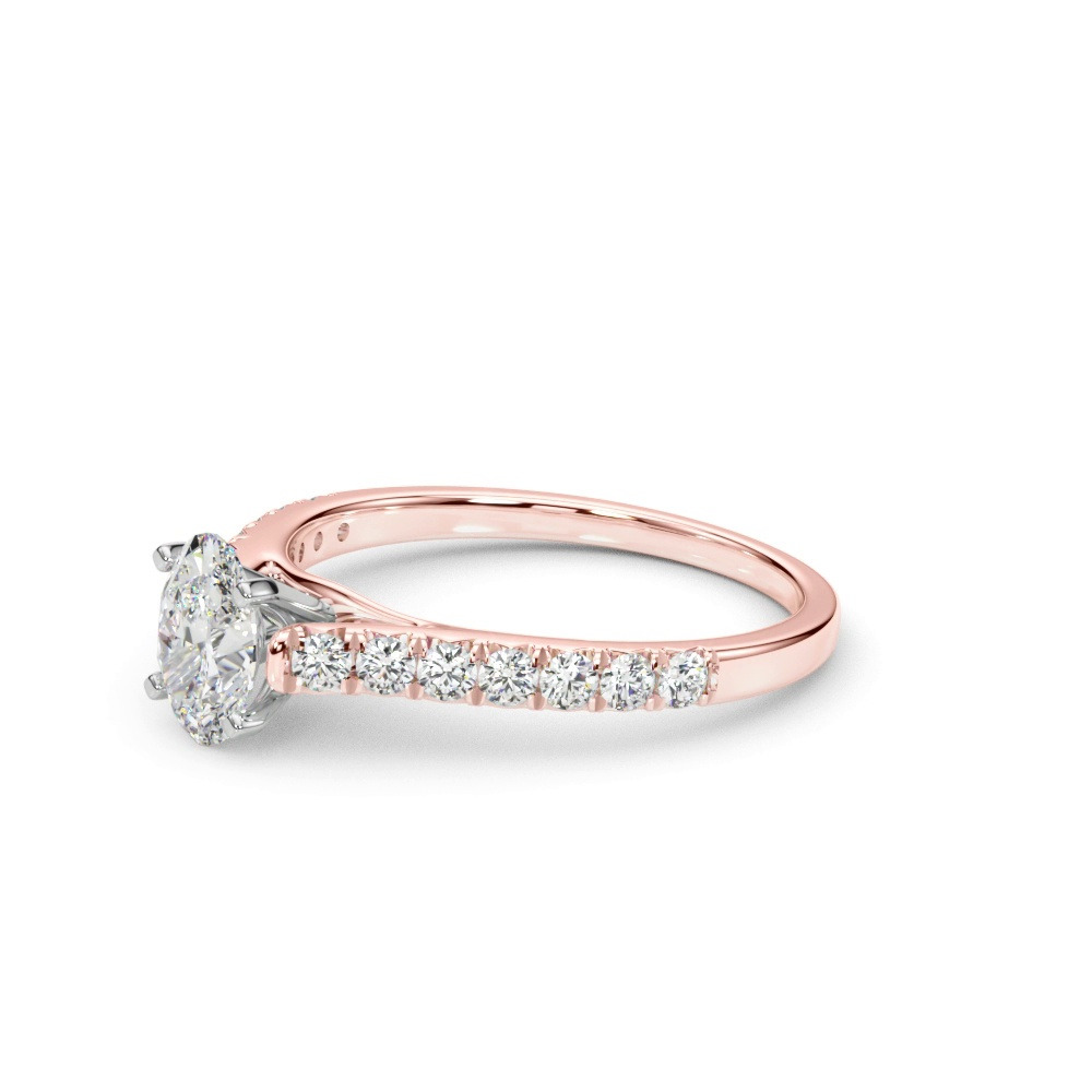 360 degree view of Rhya French Pavé Diamond Engagement Ring