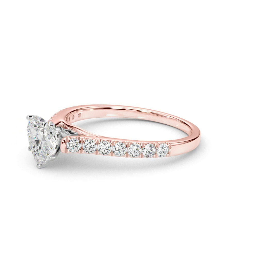 360 degree view of Rhya French Pavé Diamond Engagement Ring