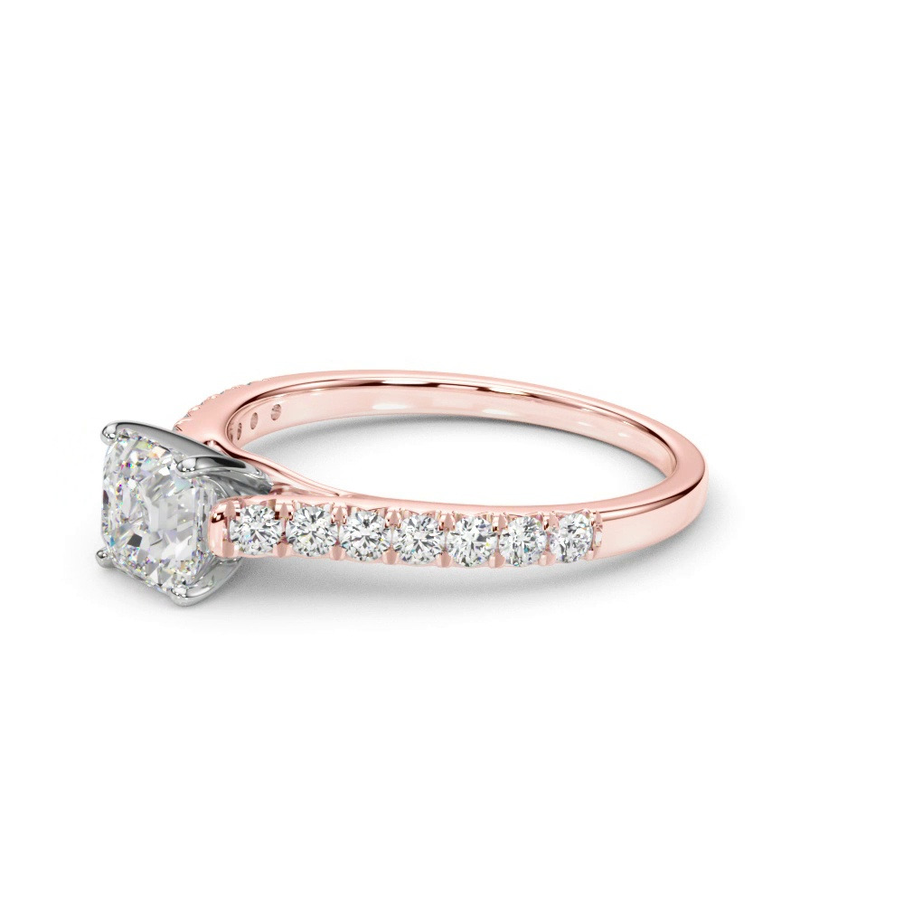 360 degree view of Rhya French Pavé Diamond Engagement Ring