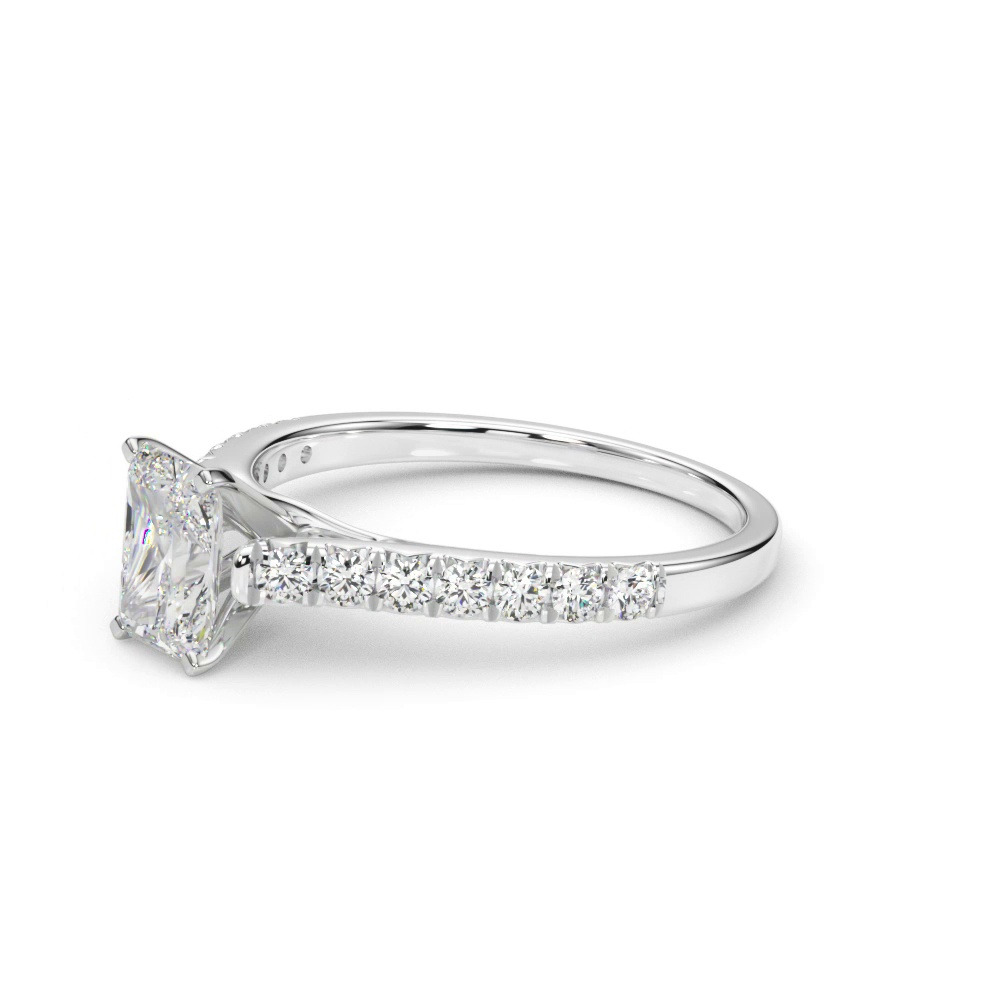 360 degree view of Rhya French Pavé Diamond Engagement Ring