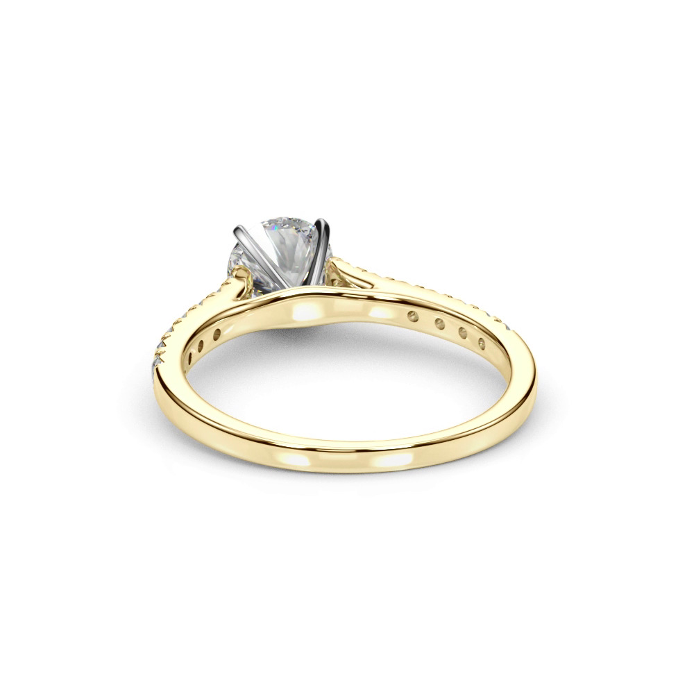 360 degree view of Rhya French Pavé Diamond Engagement Ring