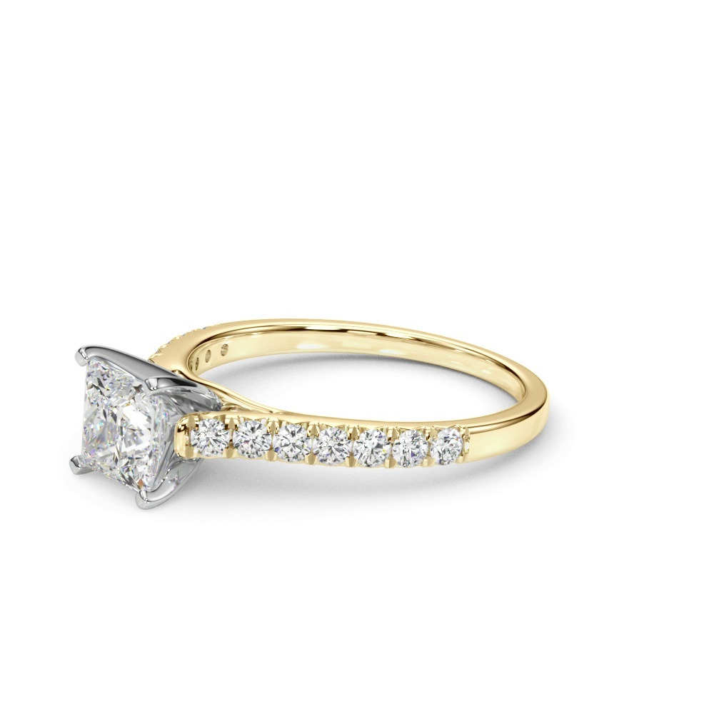 360 degree view of Rhya French Pavé Diamond Engagement Ring