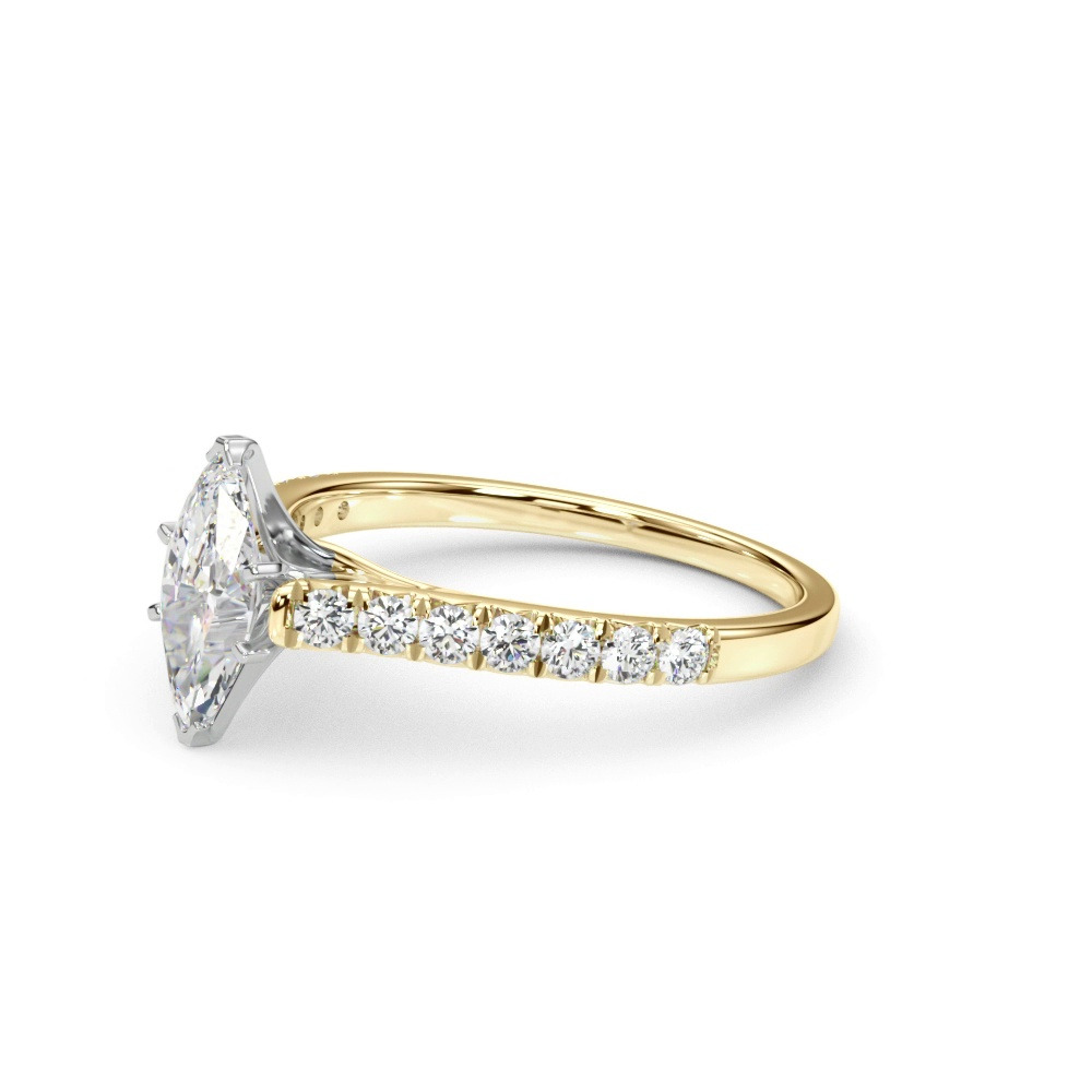 360 degree view of Rhya French Pavé Diamond Engagement Ring