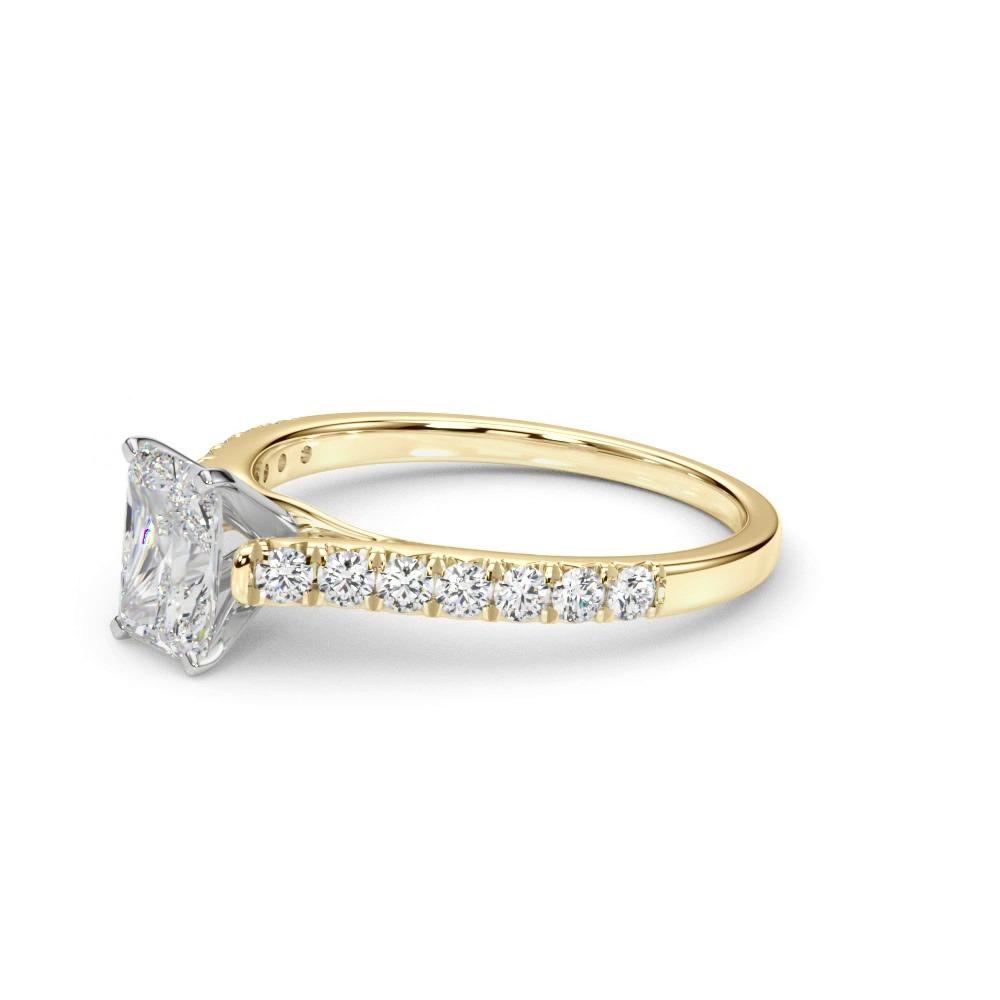 360 degree view of Rhya French Pavé Diamond Engagement Ring