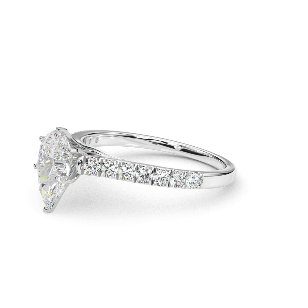 360 degree view of Rhya French Pavé Diamond Engagement Ring