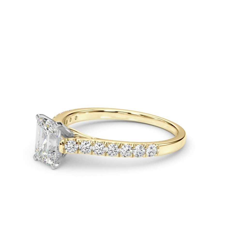 360 degree view of Rhya French Pavé Diamond Engagement Ring