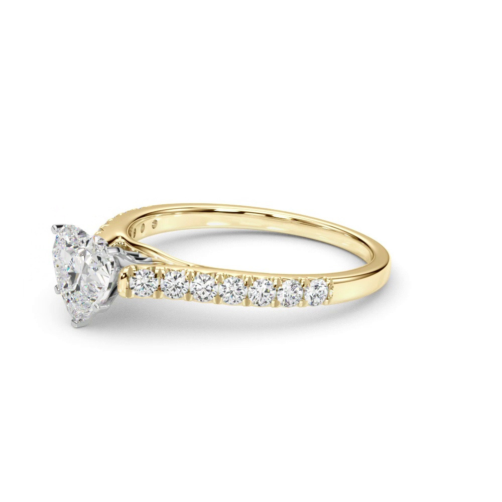 360 degree view of Rhya French Pavé Diamond Engagement Ring