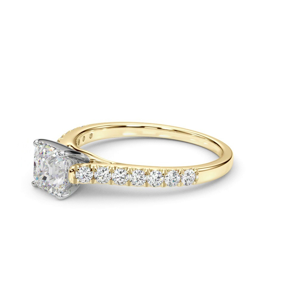360 degree view of Rhya French Pavé Diamond Engagement Ring