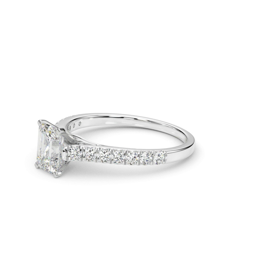 360 degree view of Rhya French Pavé Diamond Engagement Ring