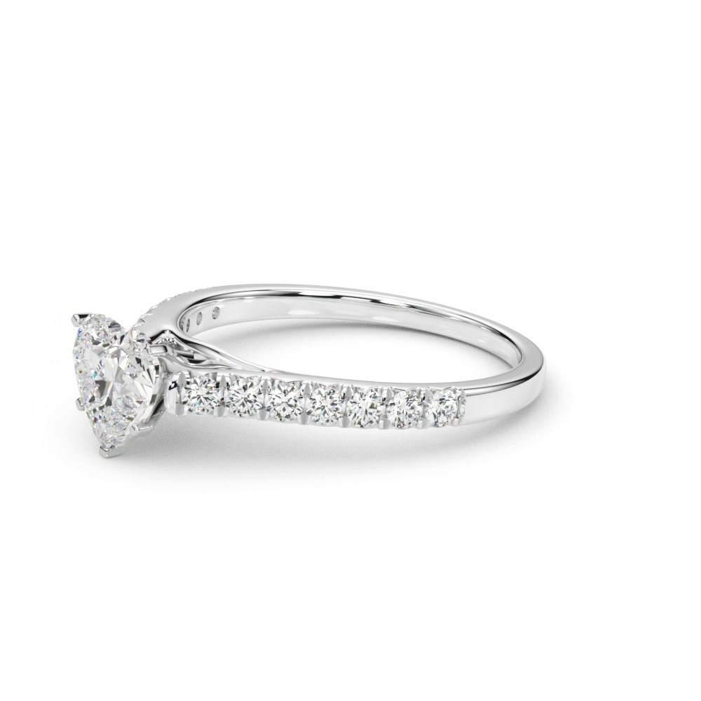 360 degree view of Rhya French Pavé Diamond Engagement Ring