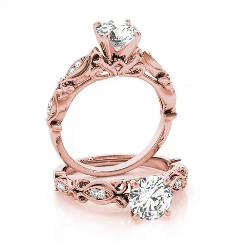 360 degree view of Kieran Vintage Inspired Engagement Ring