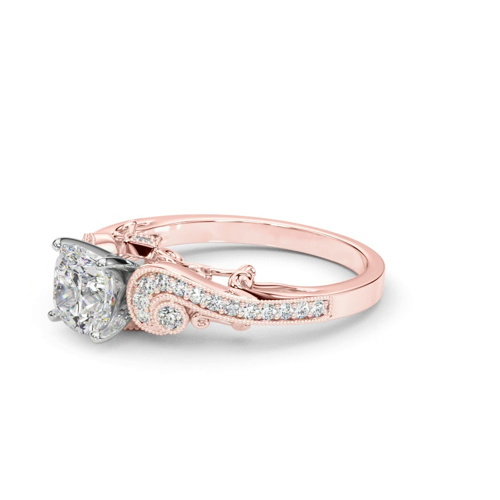 360 degree view of Carmel Vintage Inspired Engagement Ring