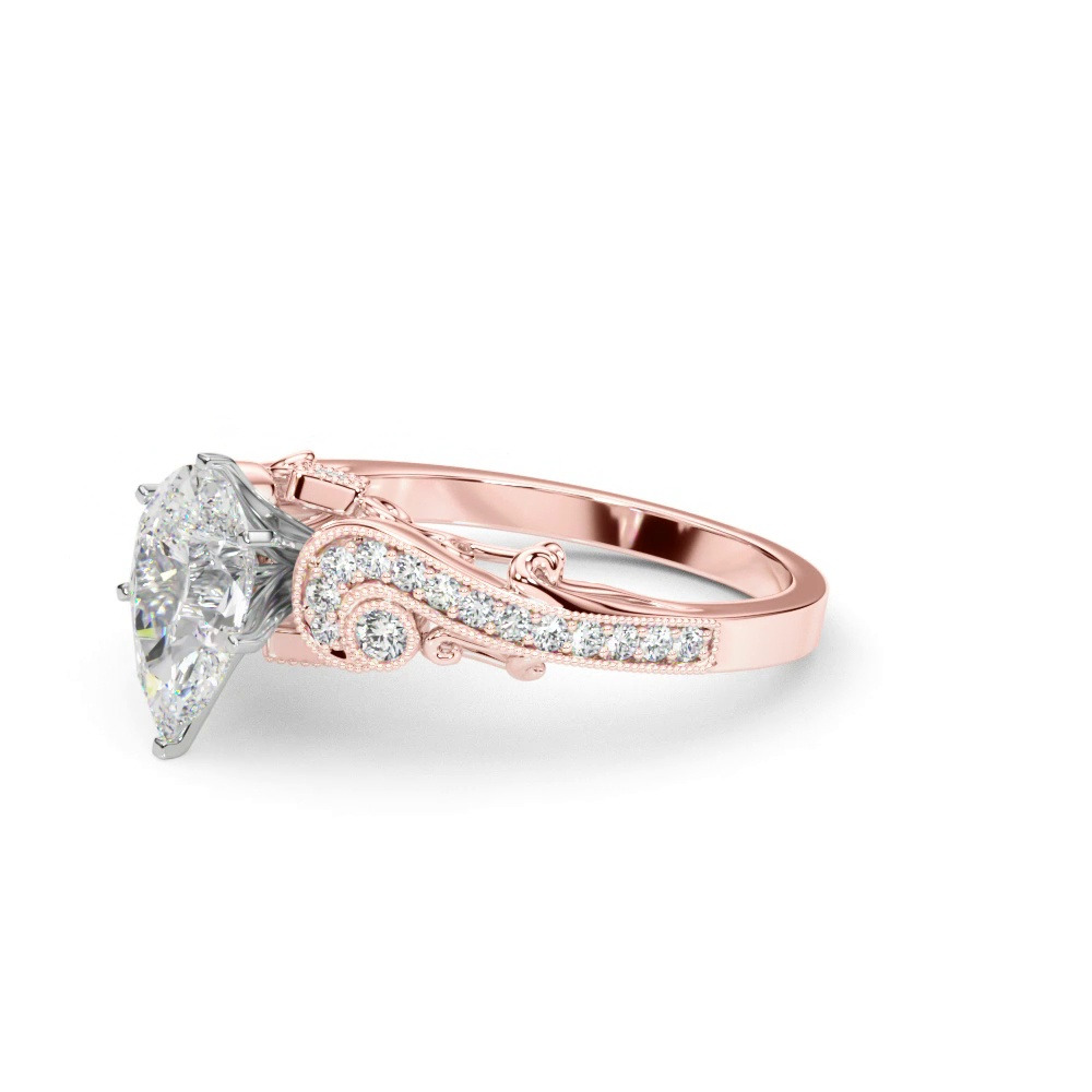 360 degree view of Carmel Vintage Inspired Engagement Ring