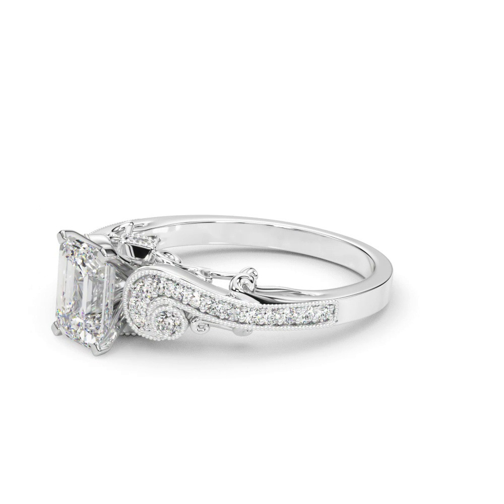 360 degree view of Carmel Vintage Inspired Engagement Ring
