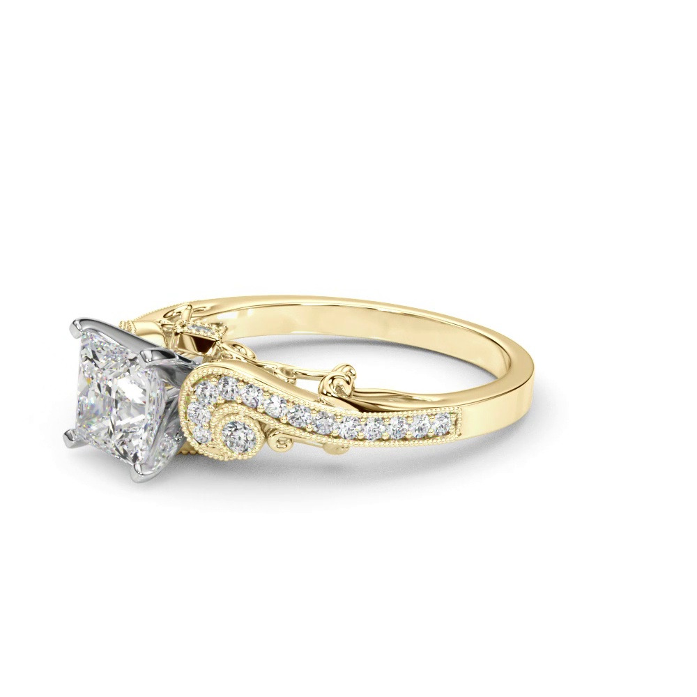360 degree view of Carmel Vintage Inspired Engagement Ring