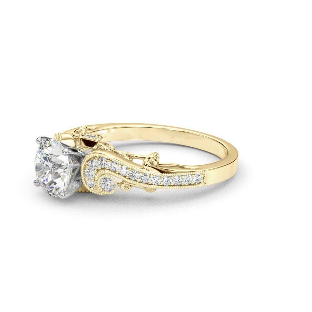 360 degree view of Carmel Vintage Inspired Engagement Ring
