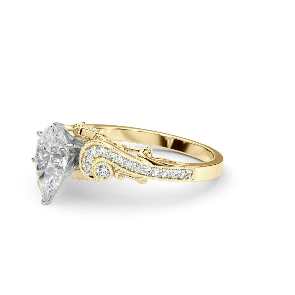 360 degree view of Carmel Vintage Inspired Engagement Ring