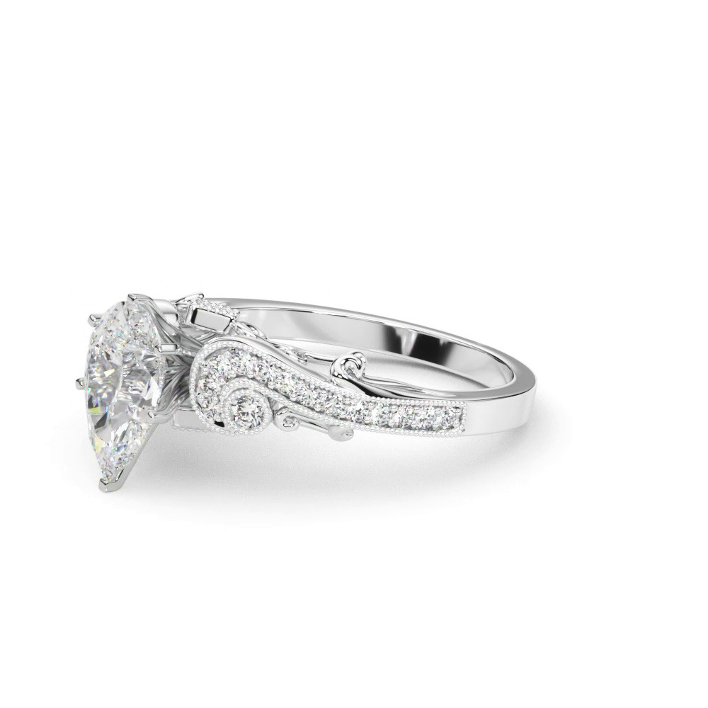 360 degree view of Carmel Vintage Inspired Engagement Ring
