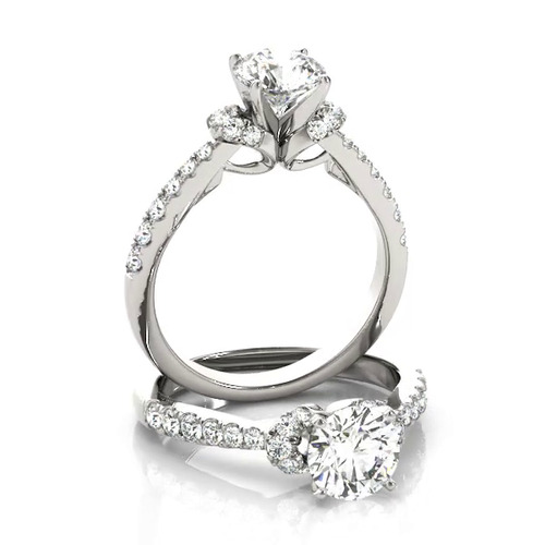 360 degree view of Gail Diamond Collar Engagement Ring