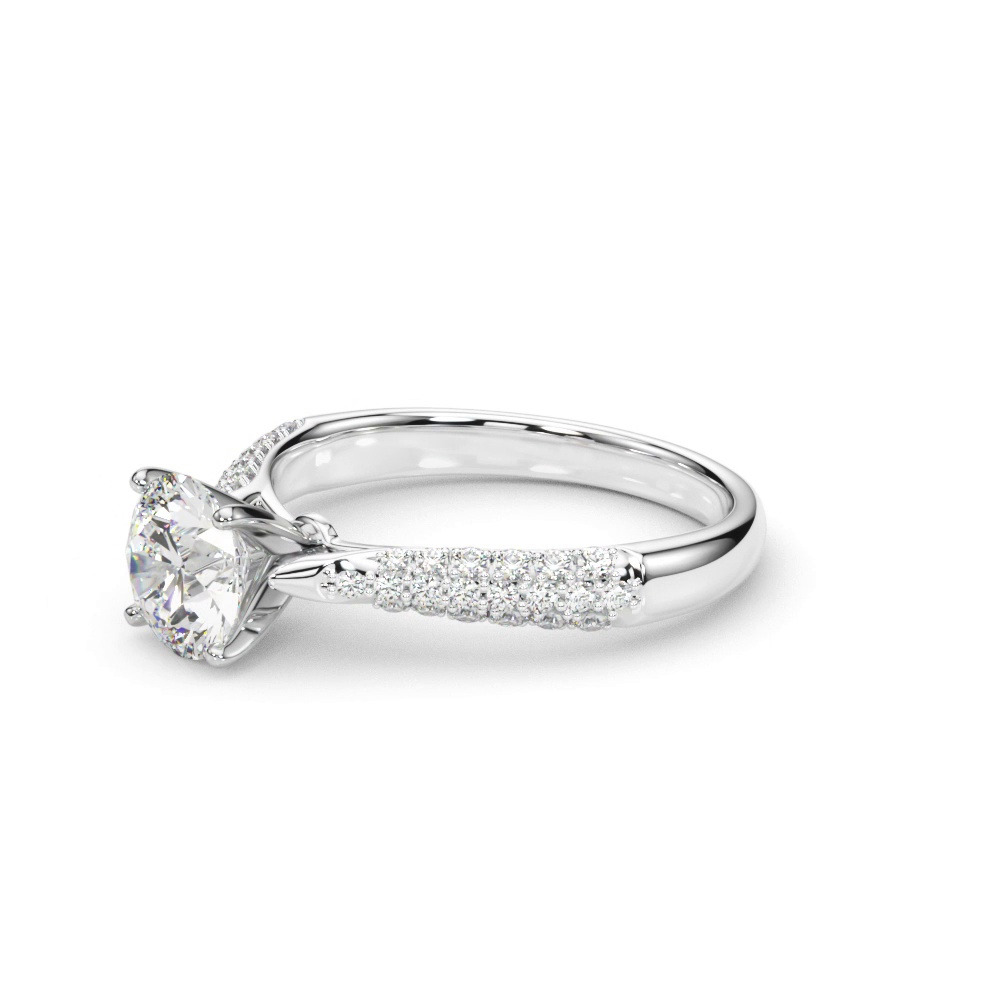 360 degree view of Kona Pavé Diamond Encrusted Engagement Ring