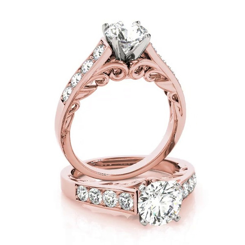 360 degree view of Magnolia Channel Diamond Engagement Ring