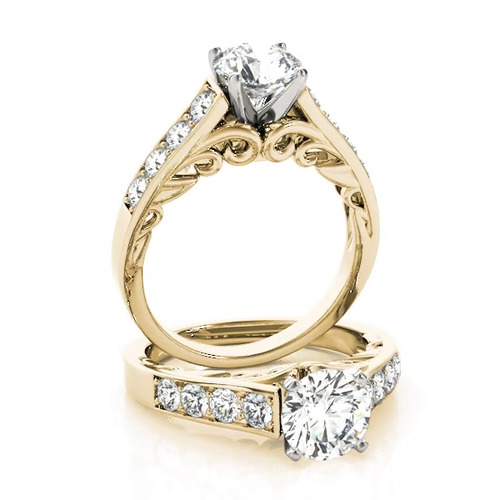 360 degree view of Magnolia Channel Diamond Engagement Ring