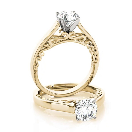 360 degree view of Daniela Solitaire Engagement Ring