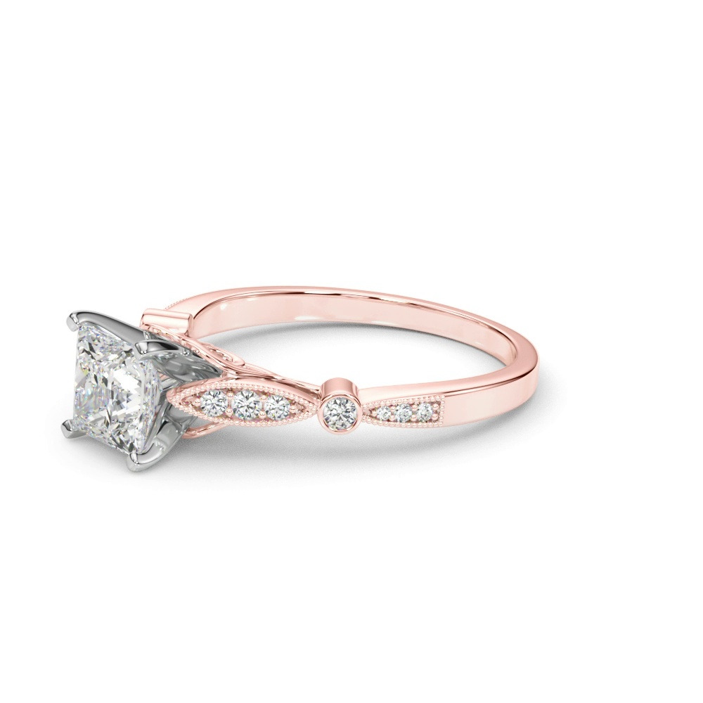 360 degree view of Averie Vintage Inspired Engagement Ring