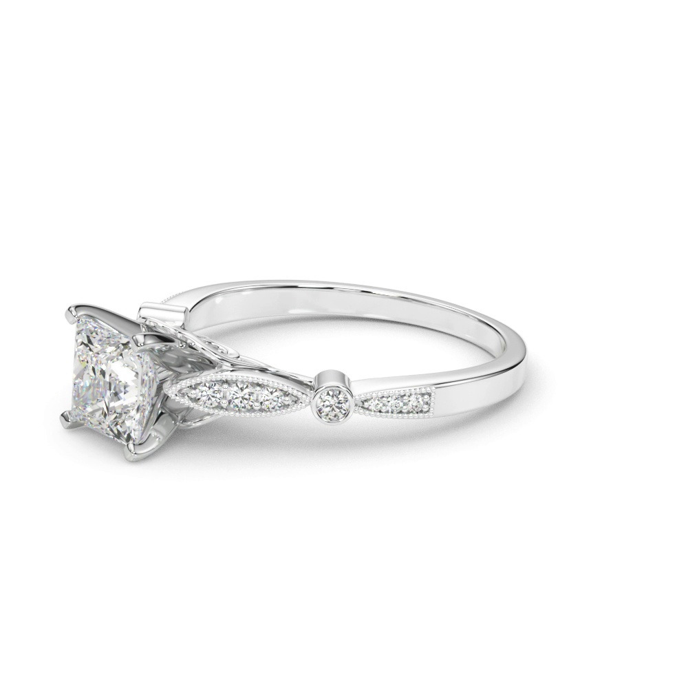360 degree view of Averie Vintage Inspired Engagement Ring