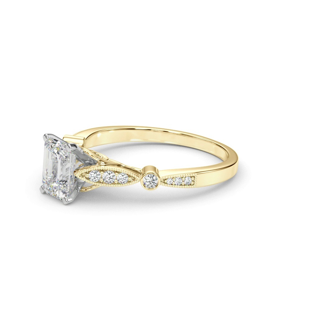 360 degree view of Averie Vintage Inspired Engagement Ring