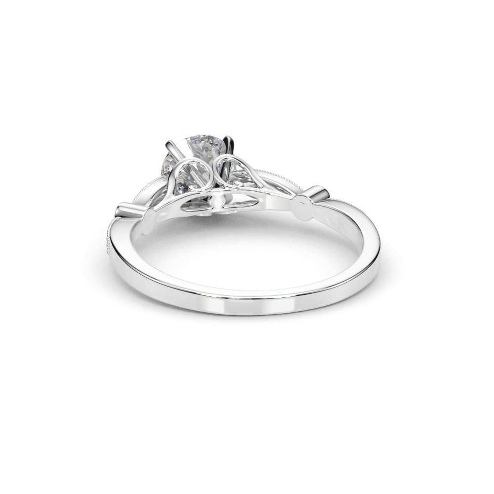 360 degree view of Averie Vintage Inspired Engagement Ring