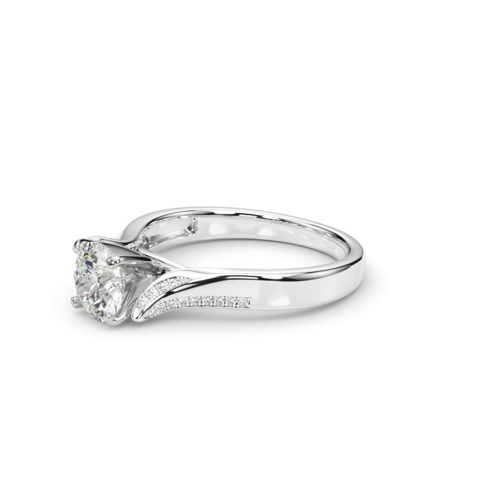 360 degree view of Lissa Cathedral Diamond Engagement Ring