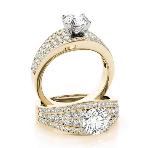 360 degree view of Sheila Diamond Encrusted Engagement Ring