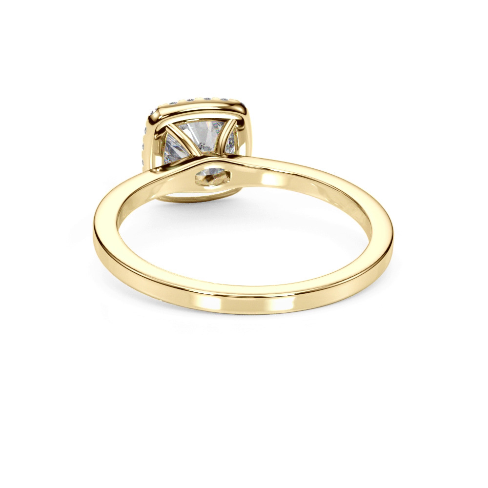360 degree view of Mallory Halo Engagement Ring