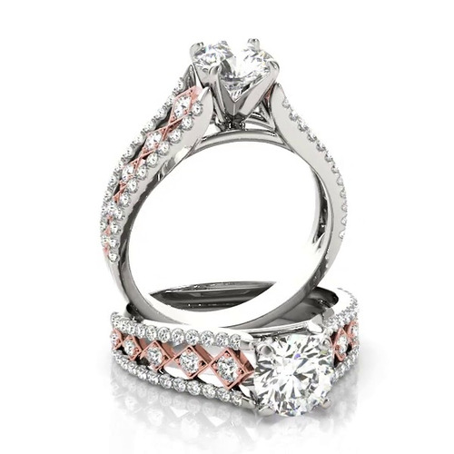 360 degree view of Sidney Cathedral Diamond Engagement Ring