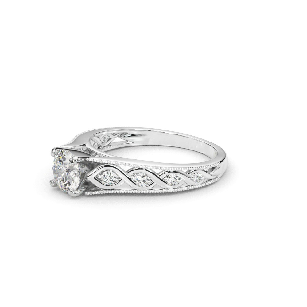 360 degree view of Winslet Cathedral Diamond Engagement Ring