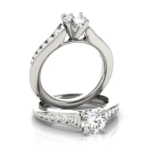 360 degree view of Sable Channel Diamond Engagement Ring