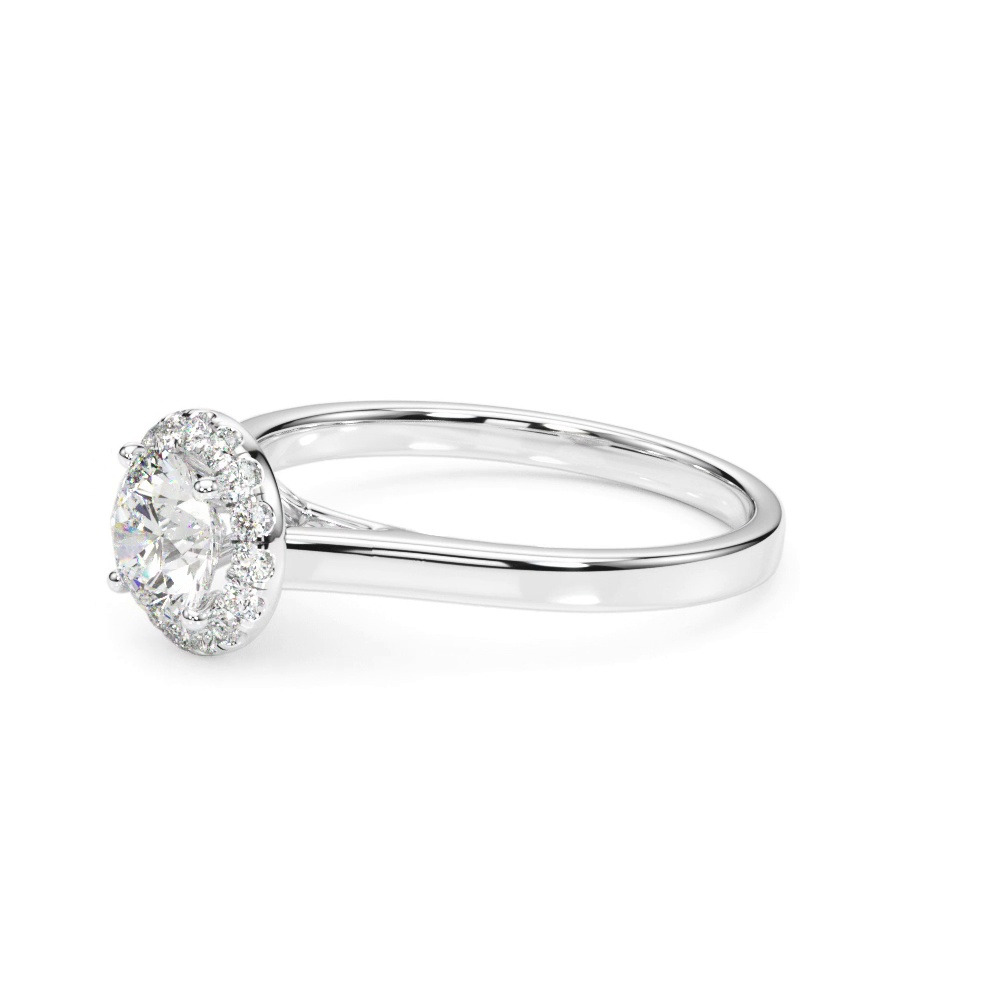 360 degree view of Aria Halo Engagement Ring